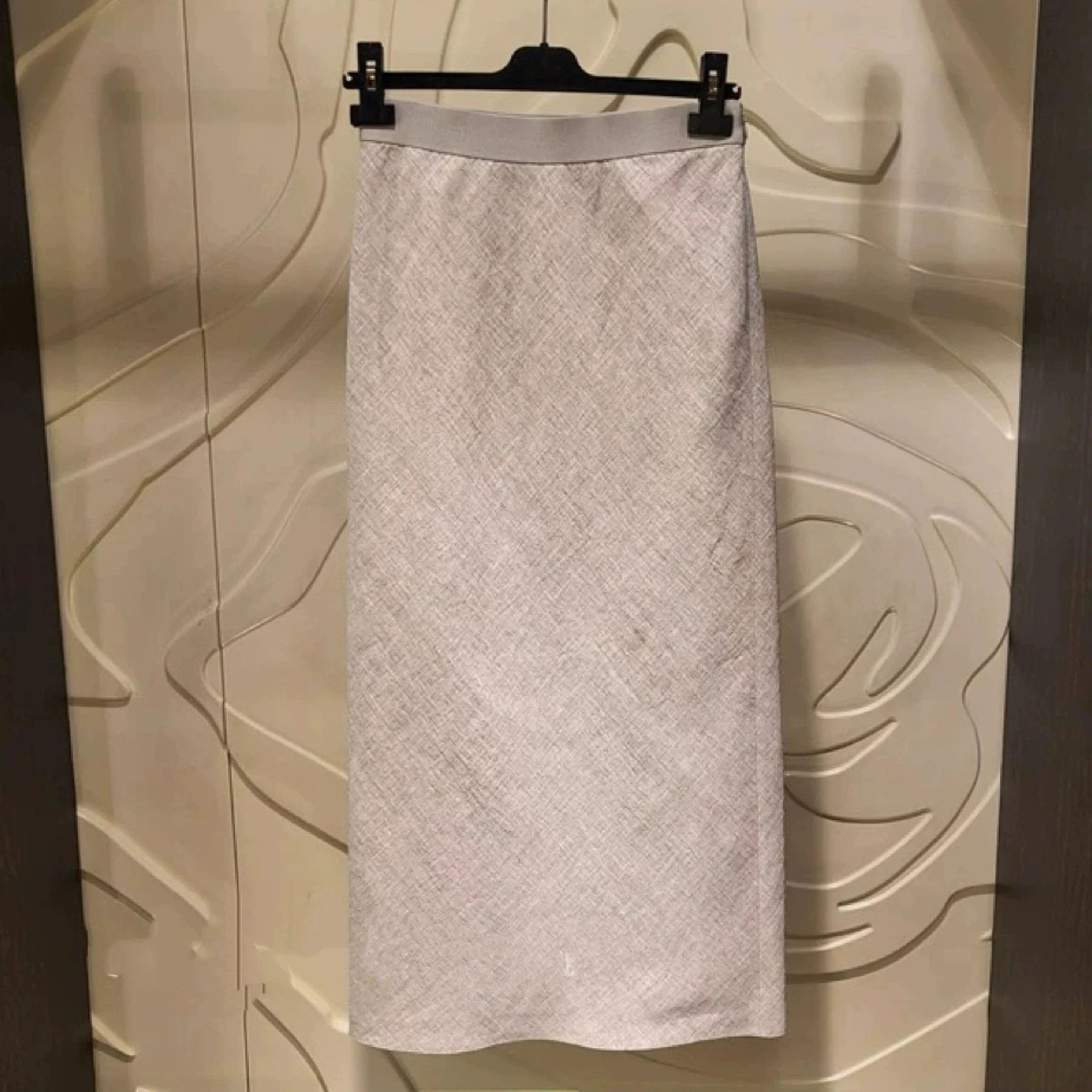 طقم سترة وتنورة طويلة من الكتان عالي الخصر من Faionable مجموعة كورية واحدة LNVN 2025 تنورة نسائية صيفية من Ele