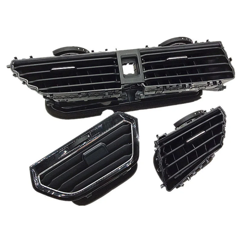 HUIYAN 1PCS Untuk VW Tiguan L 2017-2020 Ventilasi AC Dashboard Ventilasi Udara Panel Instrumen Ventilasi Udara Kisi-kisi Ventilasi Udara