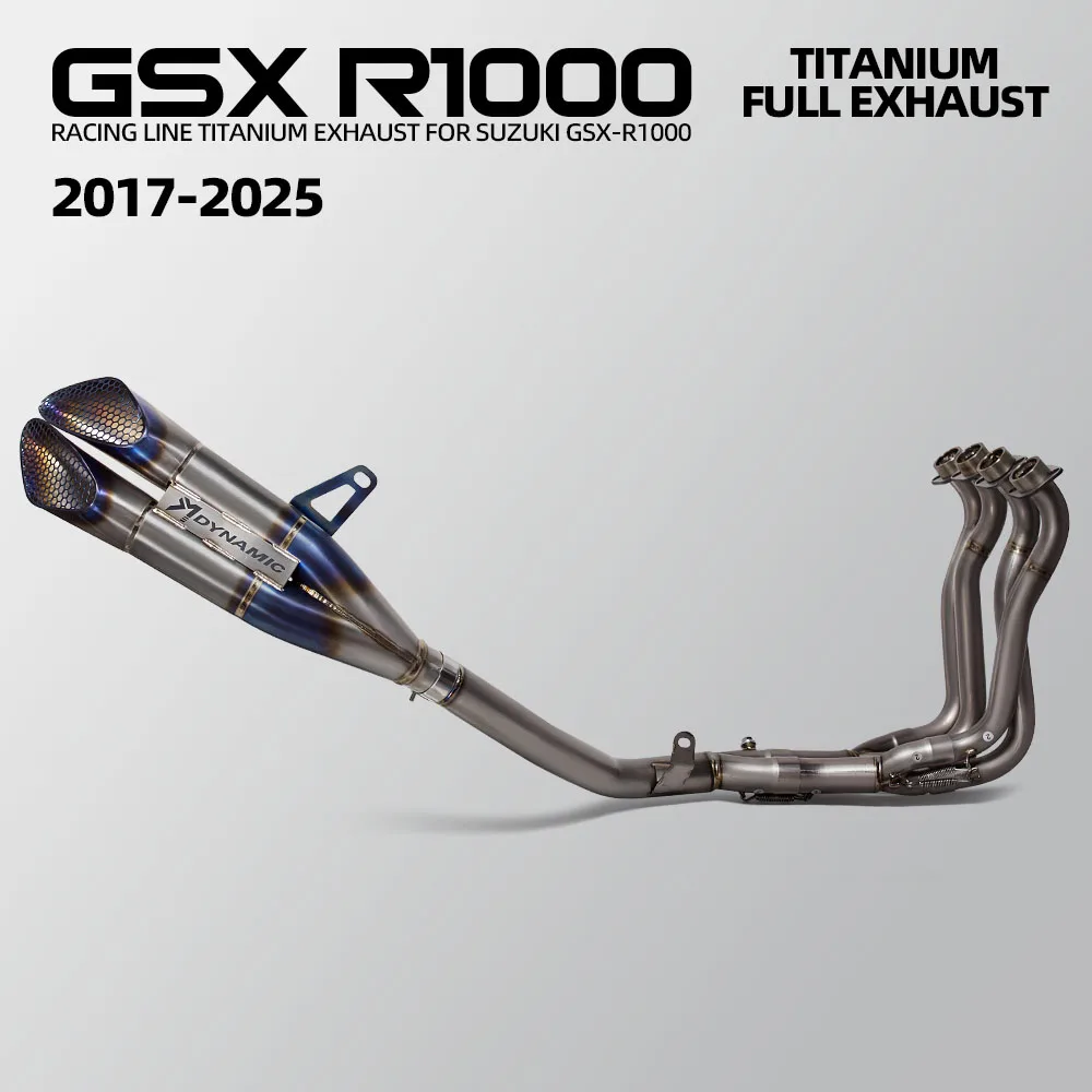 GSXR1000 Exhaust System For Suzuki GSX-R1000 2017-2026 Motorcycle Escape Kit Headers Tube Muffler Racing Line