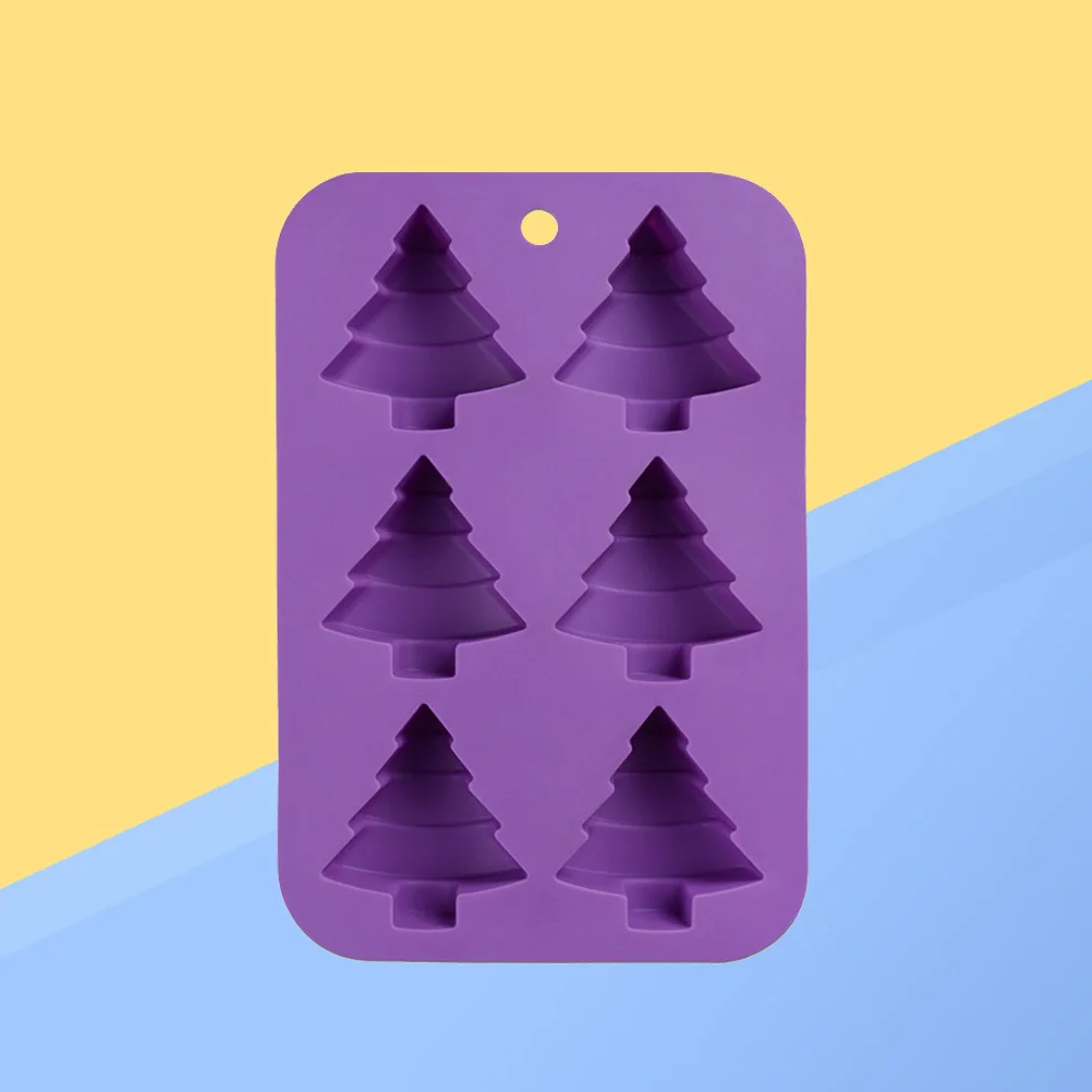 Christmas Tree Silicone Mold DIY Cake Decoration Tools Random Color Safe Healthy Food-Grade Material Easy Clean