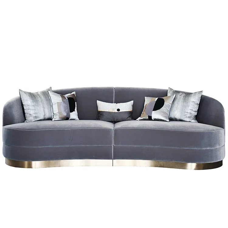 مجموعة أريكة قماشية لغرفة المعيشة في الفندق ذات جودة عالية تجارية وحديثة الأكثر مبيعًا #3