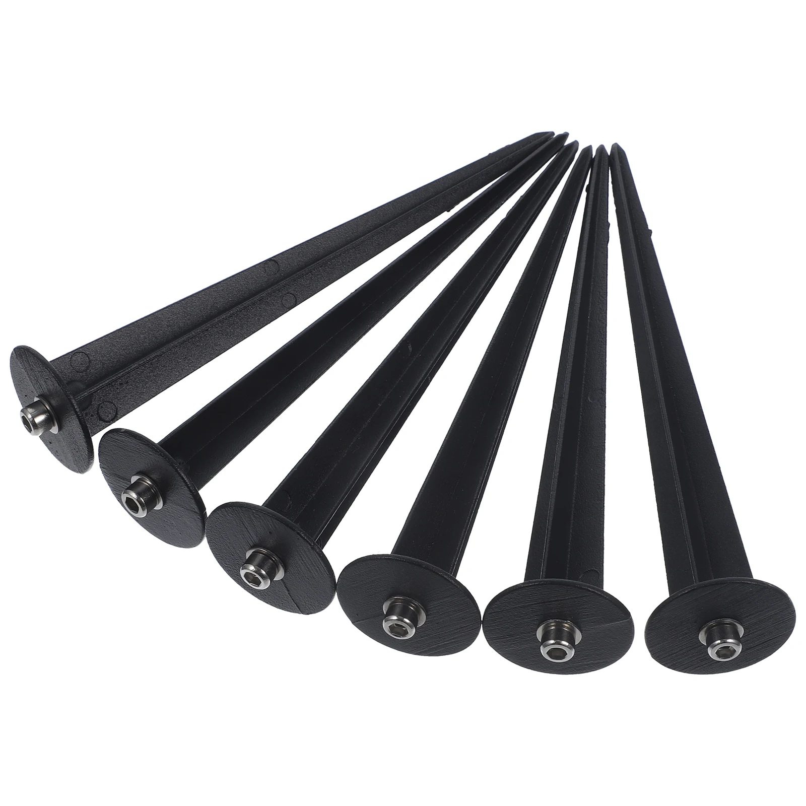 

6pcs Solar Light Stakes Black Ground Landscape Parts Outdoor Garden Replacement stakes for solar lights path light plastic