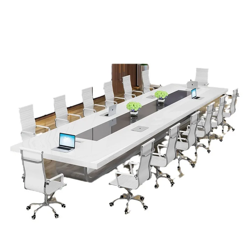 Manufacturers can customize conference tables, conference room training, long table and chair combination, simple modern