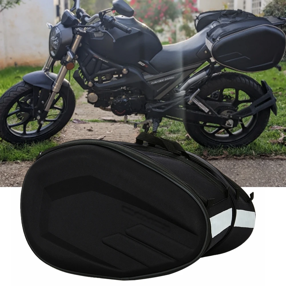 Universal Motorcycle Waterproof Racing Moto Helmet Travel Bags Suitcase Saddlebags For BMW KAWASAKI YAMAHA Honda Bag + Raincoat