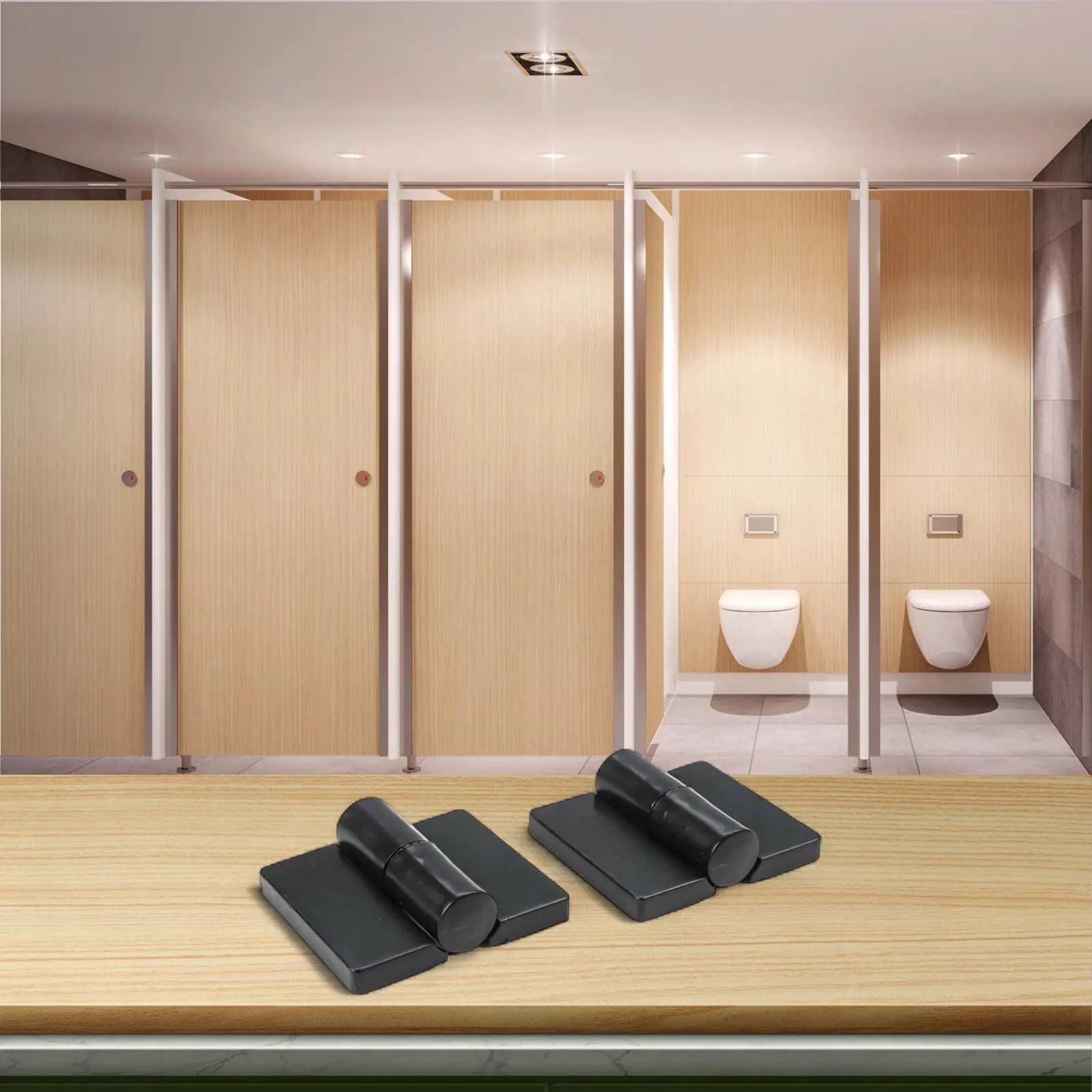 홈 개선 경첩 도어 하드웨어 공공 화장실 액세서리 용 도어 경첩 검정색 설치가 쉬운 나일론