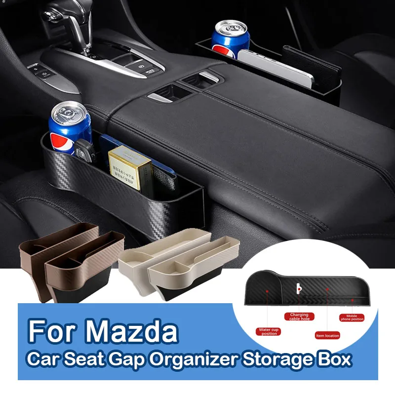 

Car Console Side Pocket Seat Crevice Storage Box Interior Accessories For Mazda CX-30 CX30 DM 2019 2020 2021 2022 2023 2024 2025