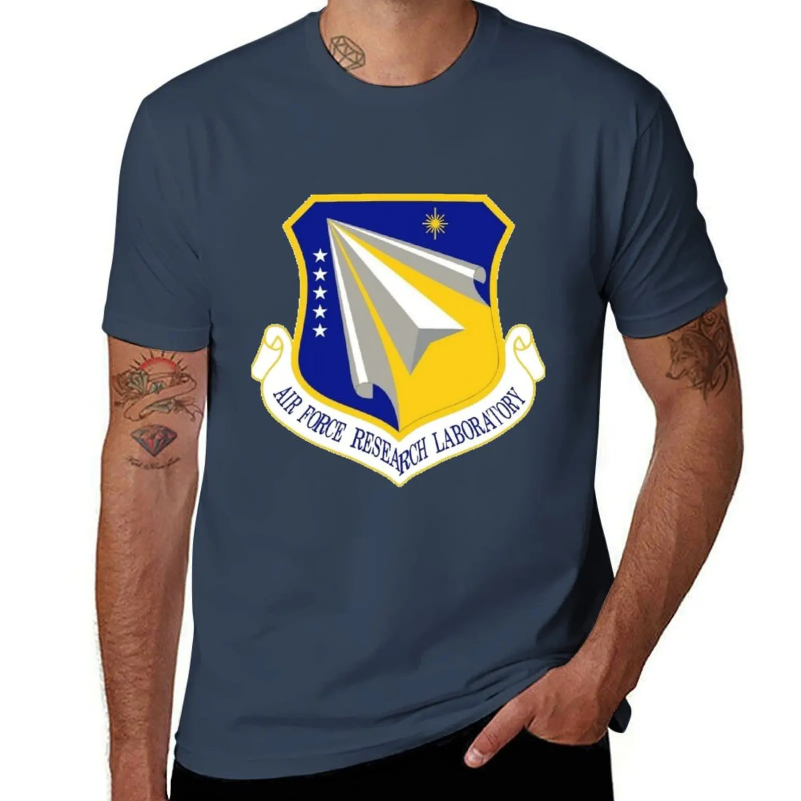 

Air Force Research Laboratory (AFRL) Crest T-Shirt essential t shirt anime tshirt t shirts for man cotton soft T-Shirt