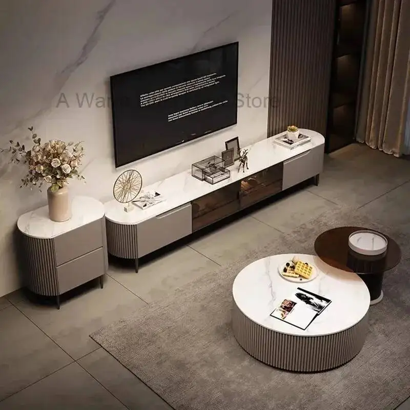 

Modern Coffee Table Minimalist Italian Aesthetic Luxury Round High Quality Service Writing Mesa Auxiliar Lounge Suite Furniture