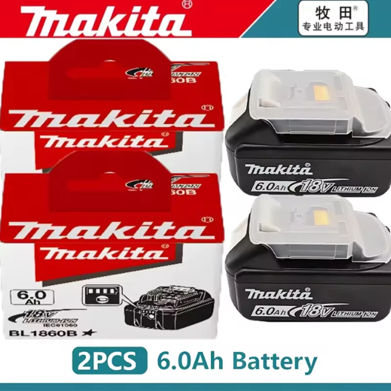 NEW Genuine makita Battery BL1860B BL1850B BL1840 BL1830 screwdriver battery & charger 18v Replacement Power Tool Batteries