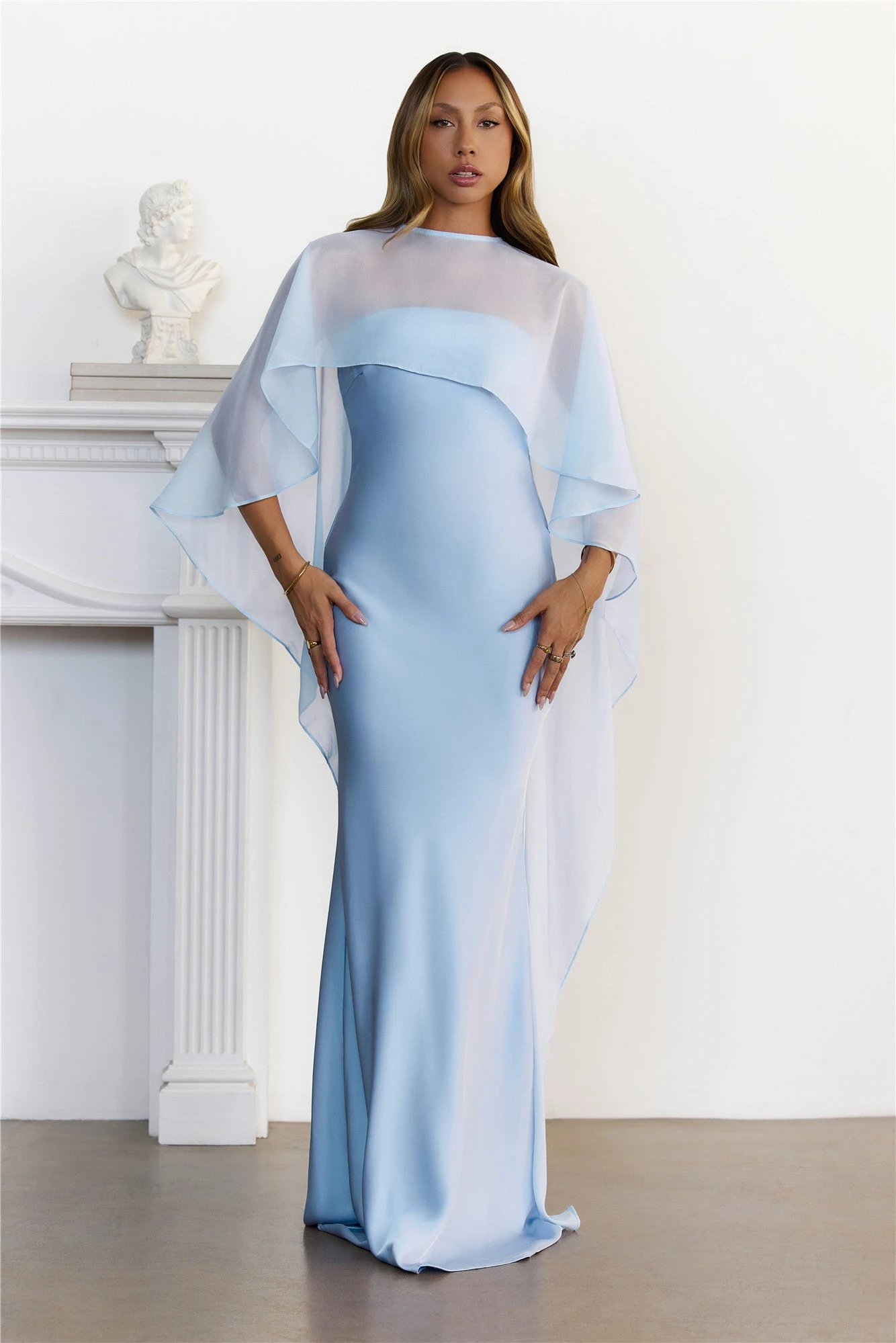 Short front and long back chiffon shawl round neck bride wedding sun protection shirt chiffon shawl