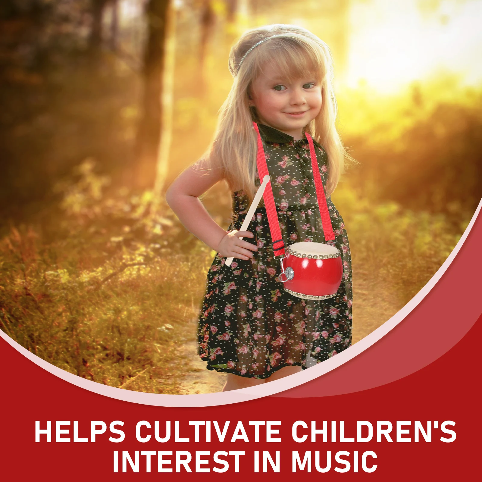 早期教育打楽器子供のおもちゃシープスキングローミュージカルおもちゃ子供ドラムセット小さなドラムセット