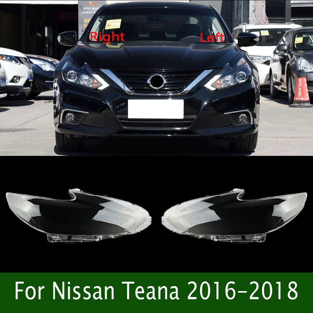 

For Nissan Teana 2016-2018 Transparent Lampshade Headlamp Cover Lamp Shade Headlight Shell Lens Plexiglass Car Accessories