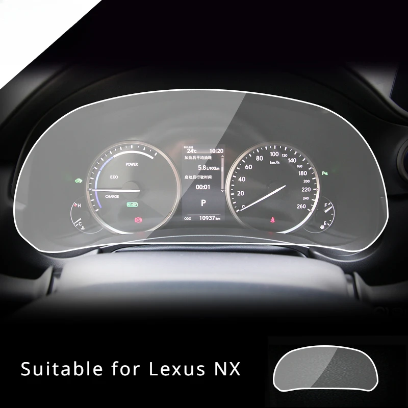 

For Lexus NX 2017 2018 2019 2020 LCD Dashboard Screen TPU Protective Film Anti-scratch Speedomete interior Car Accessories