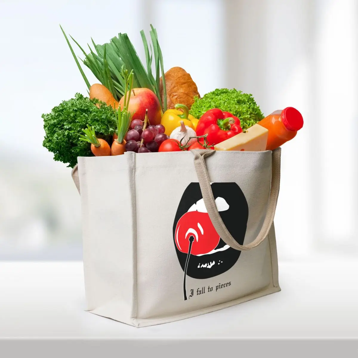 Cherry Tote Bag Canvas stote bag Women's handbag Eco bag woman shopping