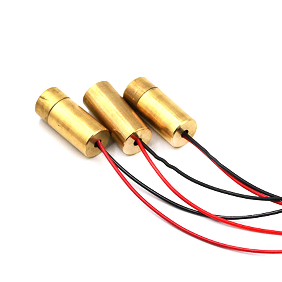 9MM Laser Head Line/Cross/Dot Red Laser Tube Laser Diode Semiconductor Laser Tube 3V 50mW Wavelength 650nm