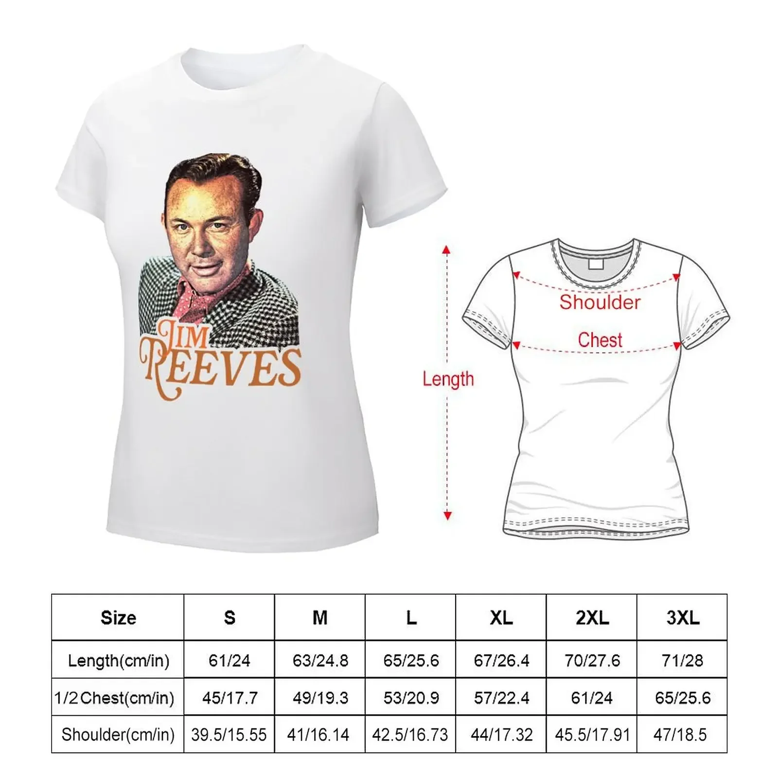 Jim Reeves // Classic Country Icon Tribute T-shirt aesthetic clothes graphics hippie clothes rock and roll t shirts for Women