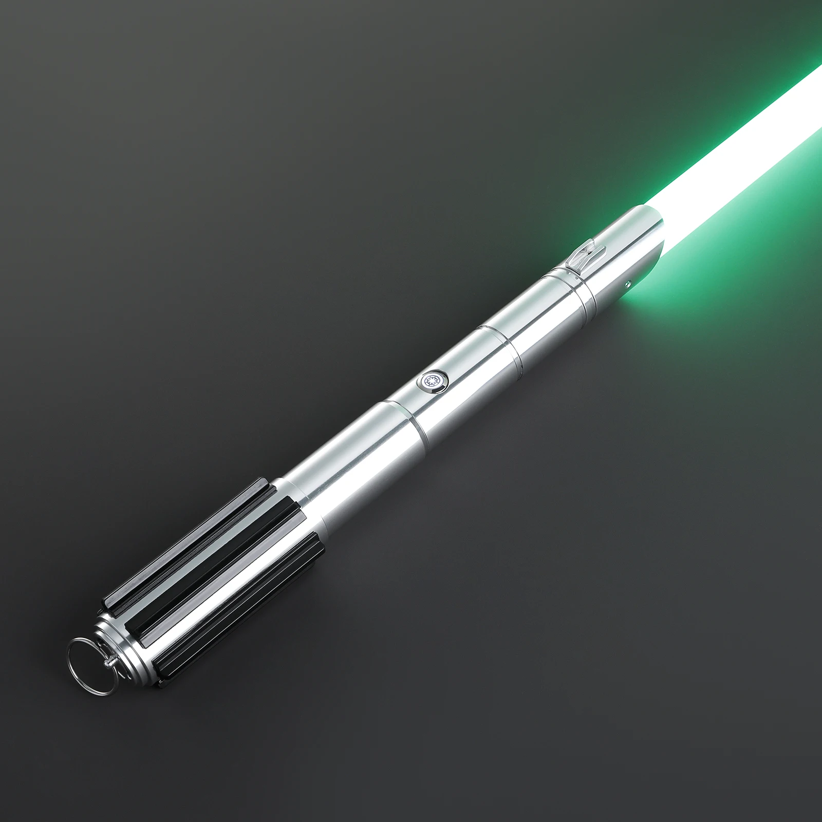 

DamienSaber Heavy Dueling Lightsaber Sensitive Smooth Swing Xenopixel Light Sabers Metal Hilt Motion Control with 34 Sound Fonts