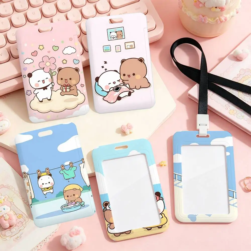 Cute D-Dudu Bubu Employee ID Badge With Name Tag, Lanyard, High-end Work Badge, Card Holder, Student ID Badge