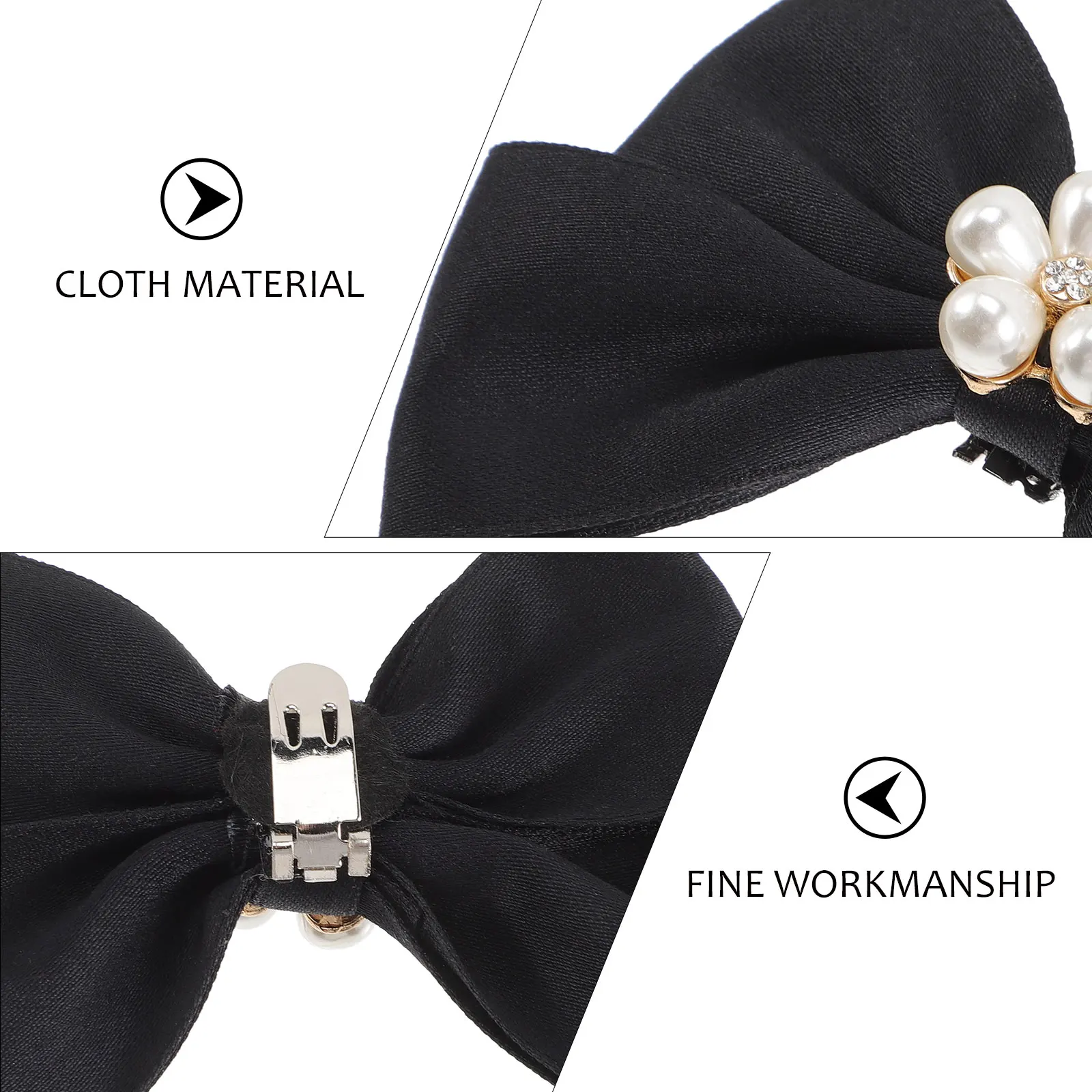 

1 Pair Bowknot Shoe Clips With Pearls Wedding Shoe Charms Decorative Buckle Jewelry For Women Pumps Embellishments Accessories
