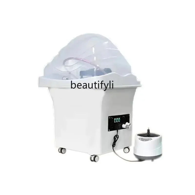 Mobile Shampoo Basin Water-Free Constant Temperature Fumigation Spa Water Circulation Shampoo Chair Beauty Salon Barber Shop