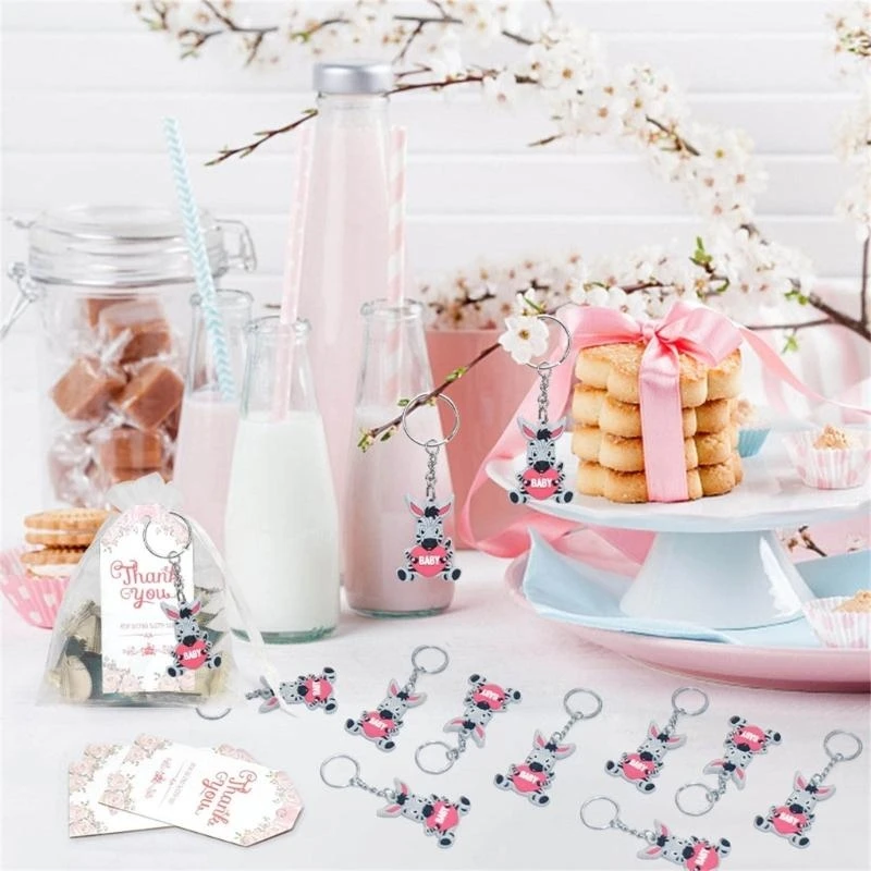 30Piece Fun Animal Keychains Animal Keyrings for Parties Great for Key and Gift Keyring Fashion Individual Accessory