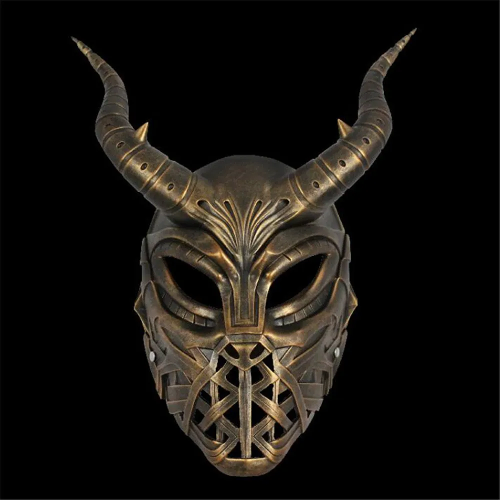 

Adjustable to Wear Devil Mask Resin Mask Game Prop Mask Halloween Party Role Playing Mask