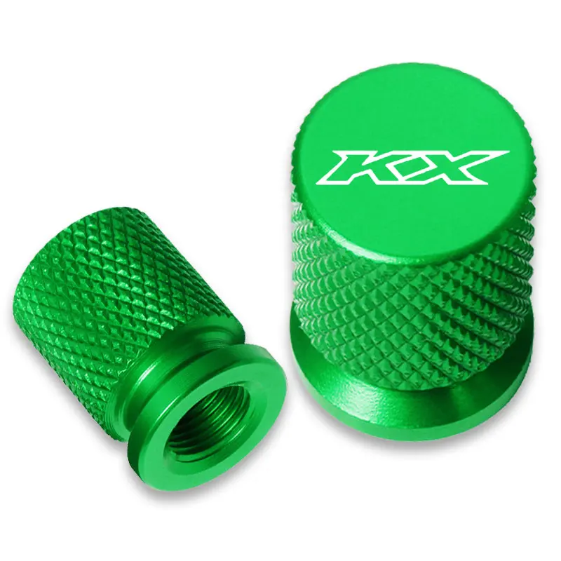 For kawasaki KX65 KX80 KX85 KX125 KX250 KX250F KX450F Motorcycle CNC Wheel Tire Valve Cover Cap Plug KX 65 80 85 125 250 450 F