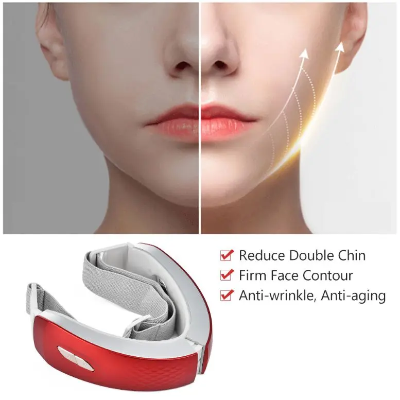 เครื่องมือดูแลผิวหน้า ยกกระชับรูปหน้าวีเชฟ อุปกรณ์เสริมความงามสำหรับผู้หญิง