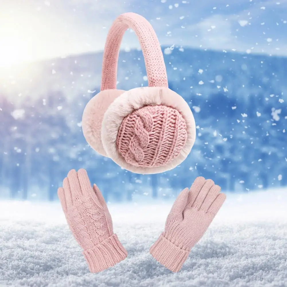 قابل للتعديل عقال غطاء للأذنين الاطفال الشتاء غطاء للأذنين مجموعة للأنشطة الخارجية سميكة أفخم تدفئة الأذن ل 2-12 للأطفال