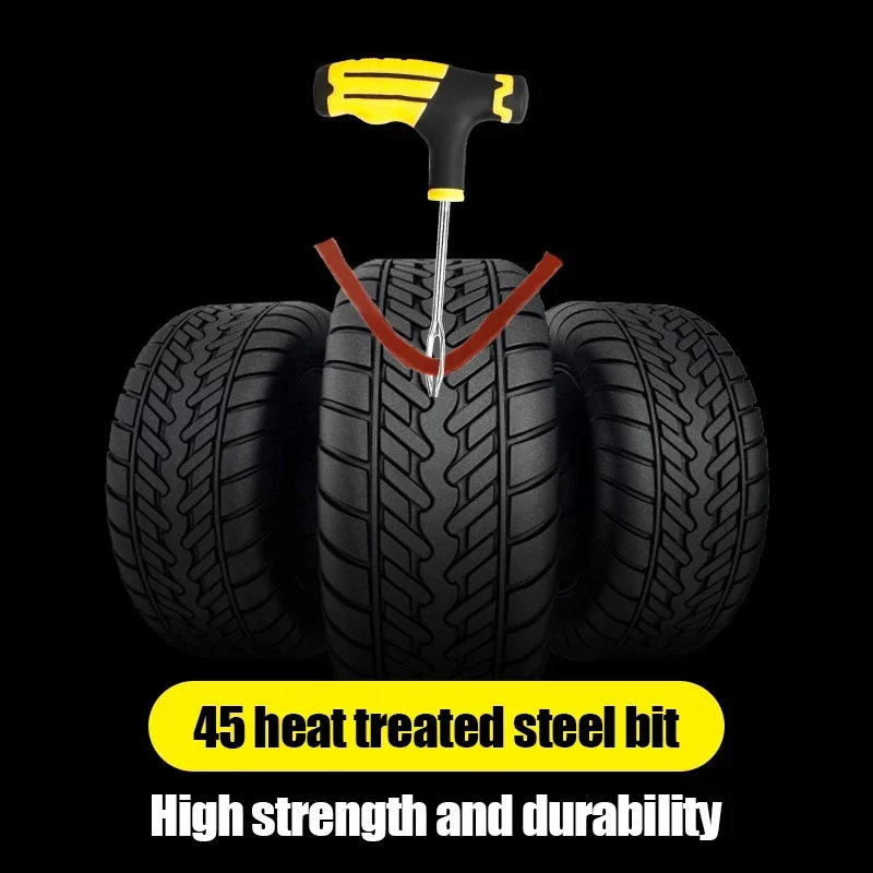طقم تصليح إطارات السيارة أدوات التوصيل ثقب الإطارات في حالات الطوارئ لشرائط الإطارات اثارة الغراء مجموعة أدوات إصلاح اكسسوارات السيارات #2