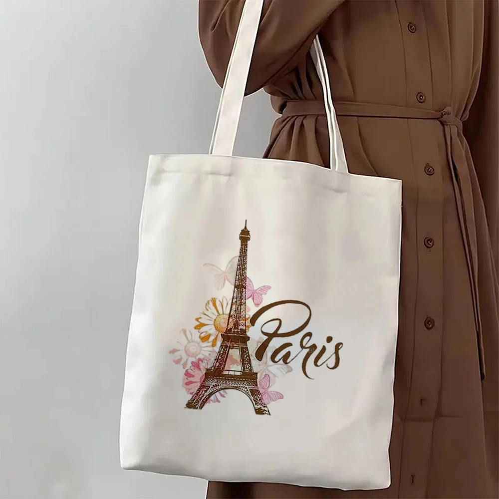 Cute Sea Life Canvas Tote Bag Dreamy Whale Jellyfish Seahorse Star Print Aesthetic Ocean Animal Reusable Shoulder Handbag Pack