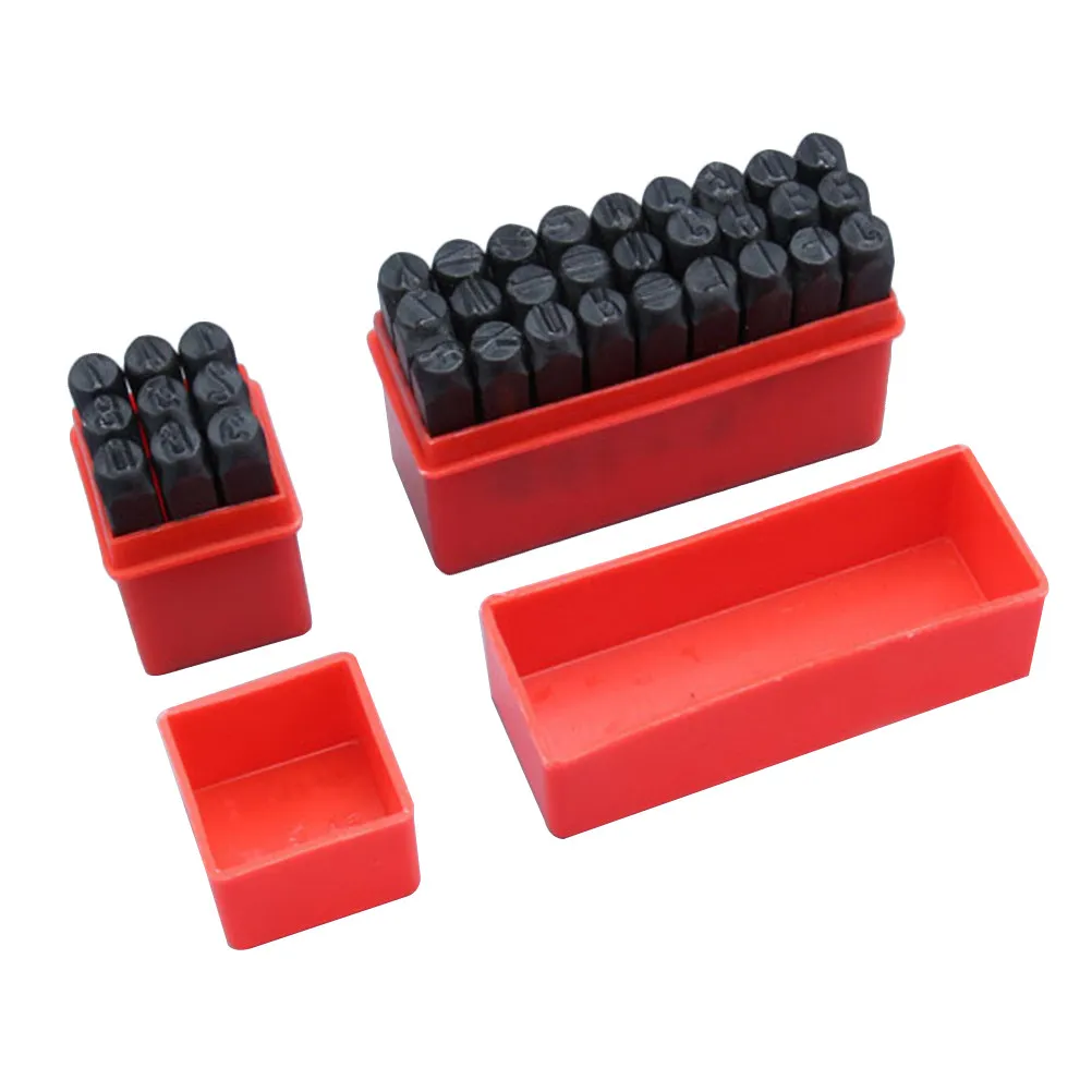

36Pcs 2Mm Alphanumeric Steel Stamp Dies Set Hardened Carbon Steel Letter Number Punch for Carving Craft DIY Id Marking