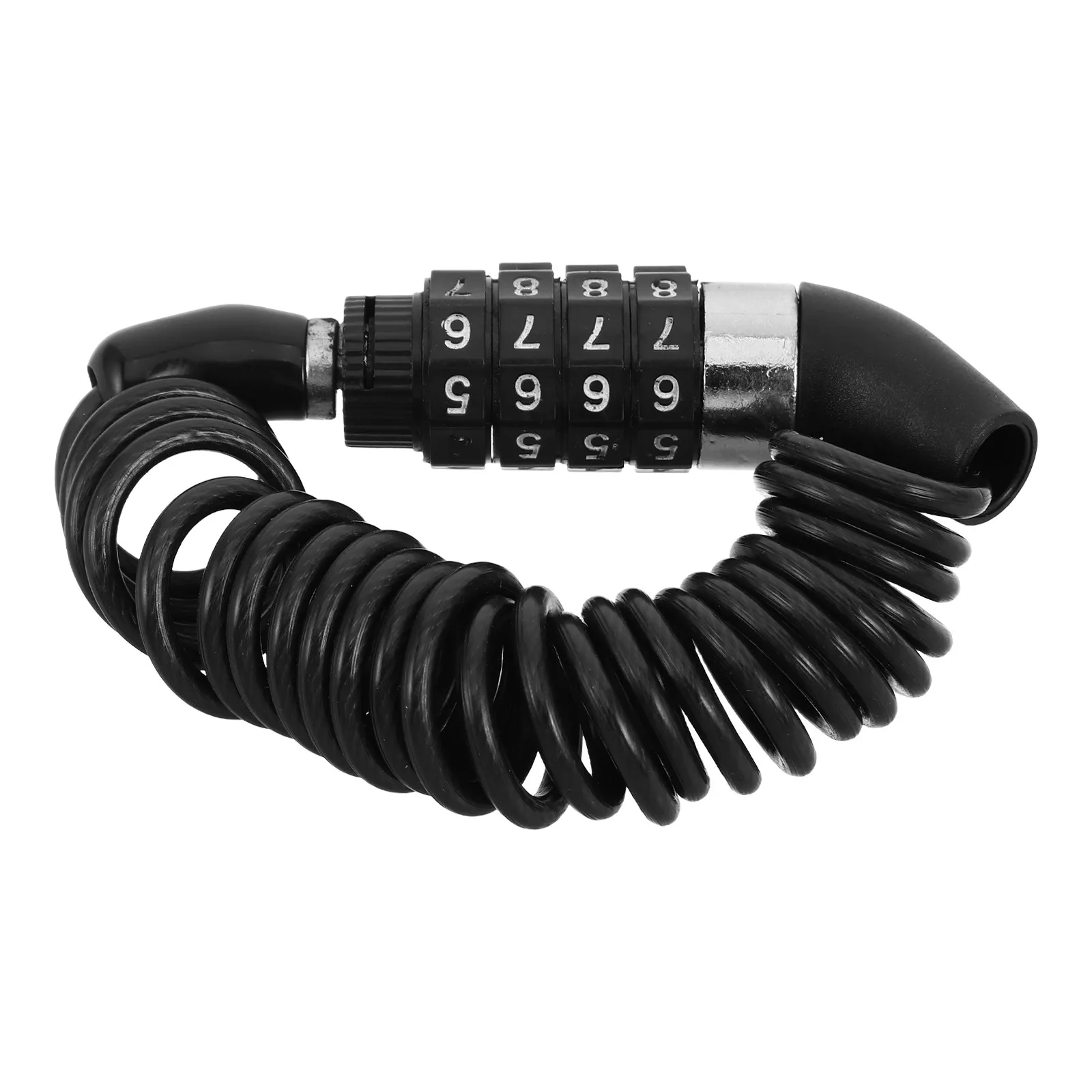 

Замок-трос для мотоцикла с высокой степенью защиты, 4-значный перезапускаемый кодовый замок от кражи для руля велосипеда и электросамоката