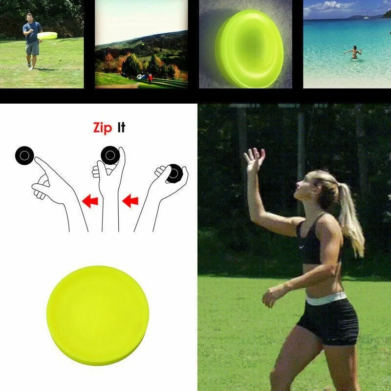 1 PCS 2023 American Creative Frisbee Balanced Flying Saucer Multiplayer Play Mini Silicone Flying Disc Fitness Kids Toys Funny