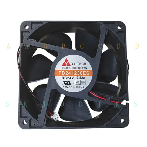 M  1 Pc. New FD241238ES Cooling Fan 12038 DC24V 0.52A 12CM 2Pin