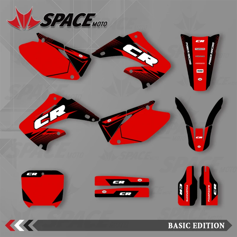 

SPACE MOTO для 02-03 04-12 CR125-250 графический фон наклейки наклейки для мотоцикла