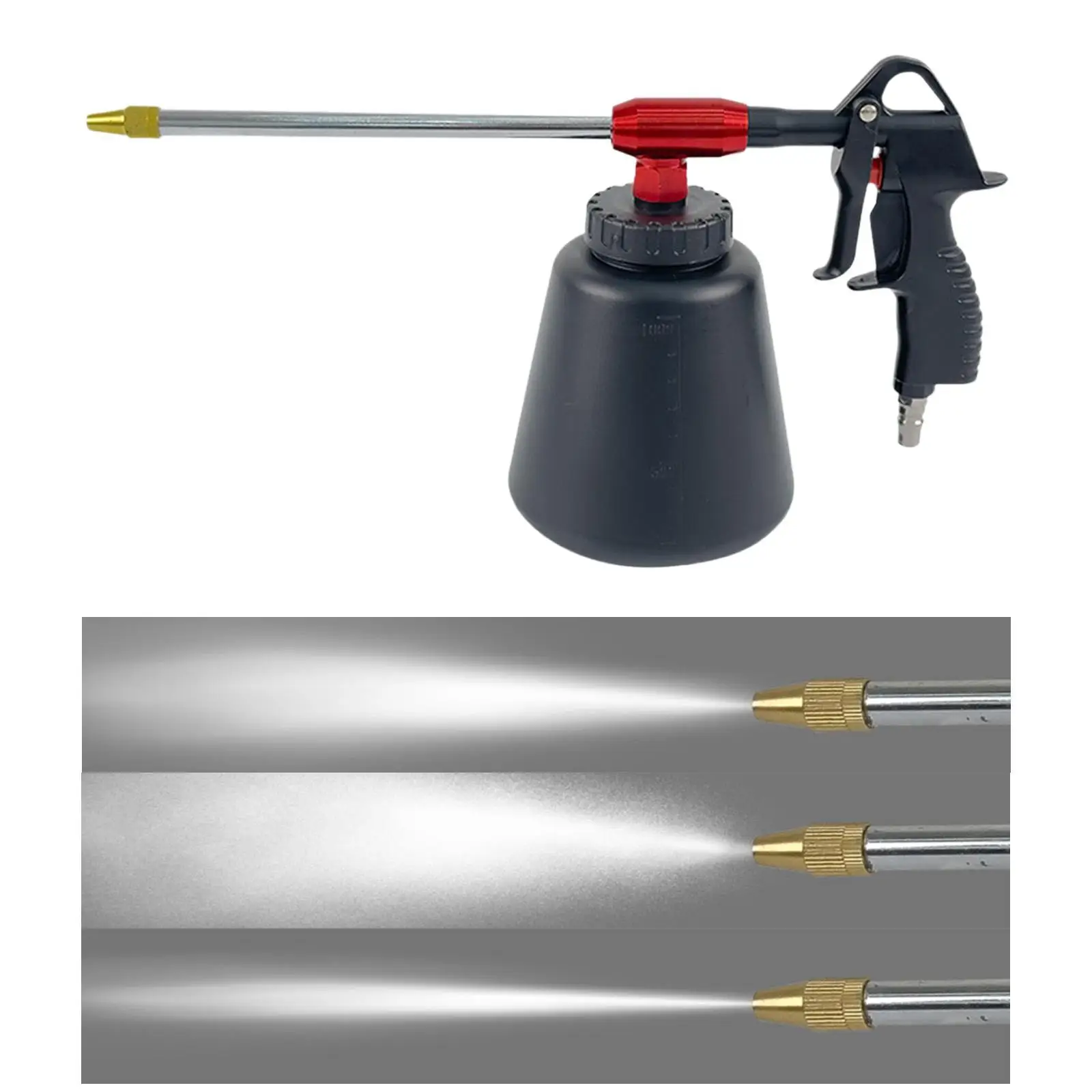 Metal High Pressure Air Blow Washer Versatile Car Cleaning Tool Adjustable for Portable Air Compressor Garage