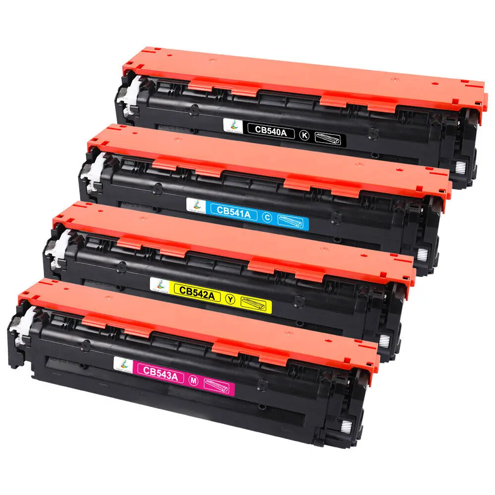 Toner couleur CB540A-3A, 4 x 125A, Compatible avec HP Laserjet CM1312 CP1215 CP1518