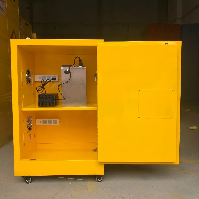 Garage and Workshop Power Tools Laptop and Camera Organization Custom 8 Exit Fireproof Charging Cabinets