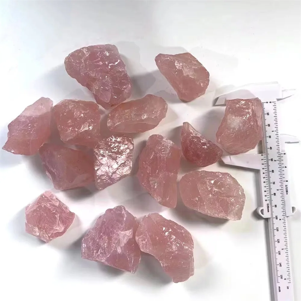 100g Natural Rose Quartz Stone Raw Crystals Stones Healing Mineral Specimen Rock Raw Rough Quartz Pink Crystal Gemstones