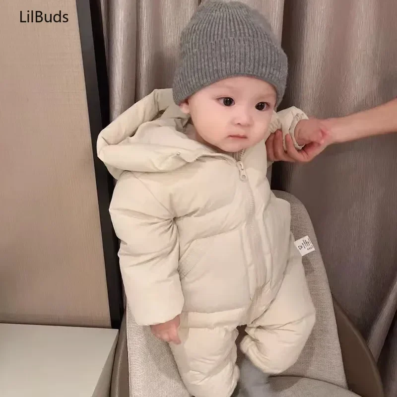 2024 Newborn Baby Rompers Winter Coats Jumpsuit Children Clothes Warm Baby Boys Costume Babie Girl Clothing Overall Baby Outwear