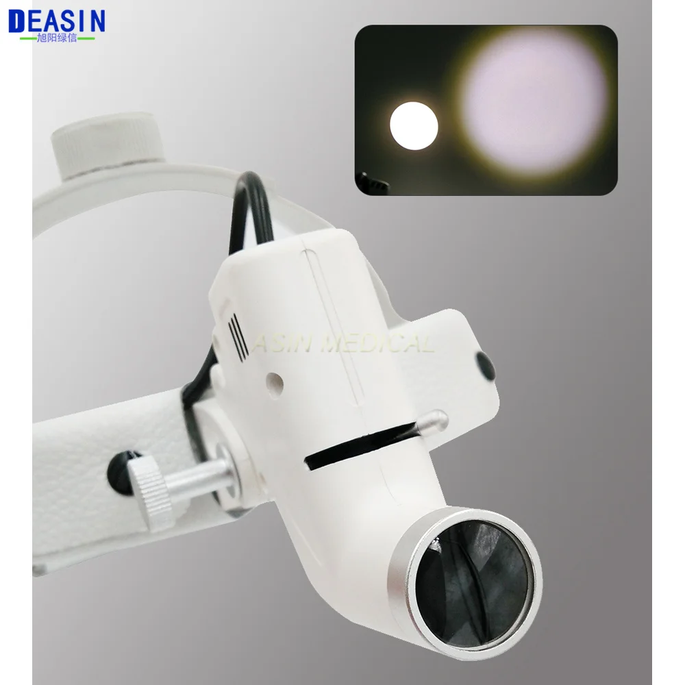 5W Dental LED Head Light Lamp For Binocular Loupes Brightness Spot Adjustable Dental Lab Headlamp Surgical Headlight