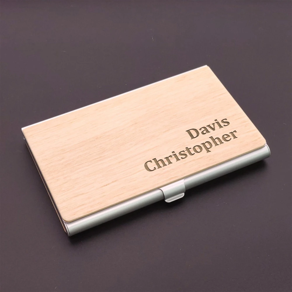 1PC Diy Customized Name Engraving Natural wood color Wooden Handicraft For Friend Gifts