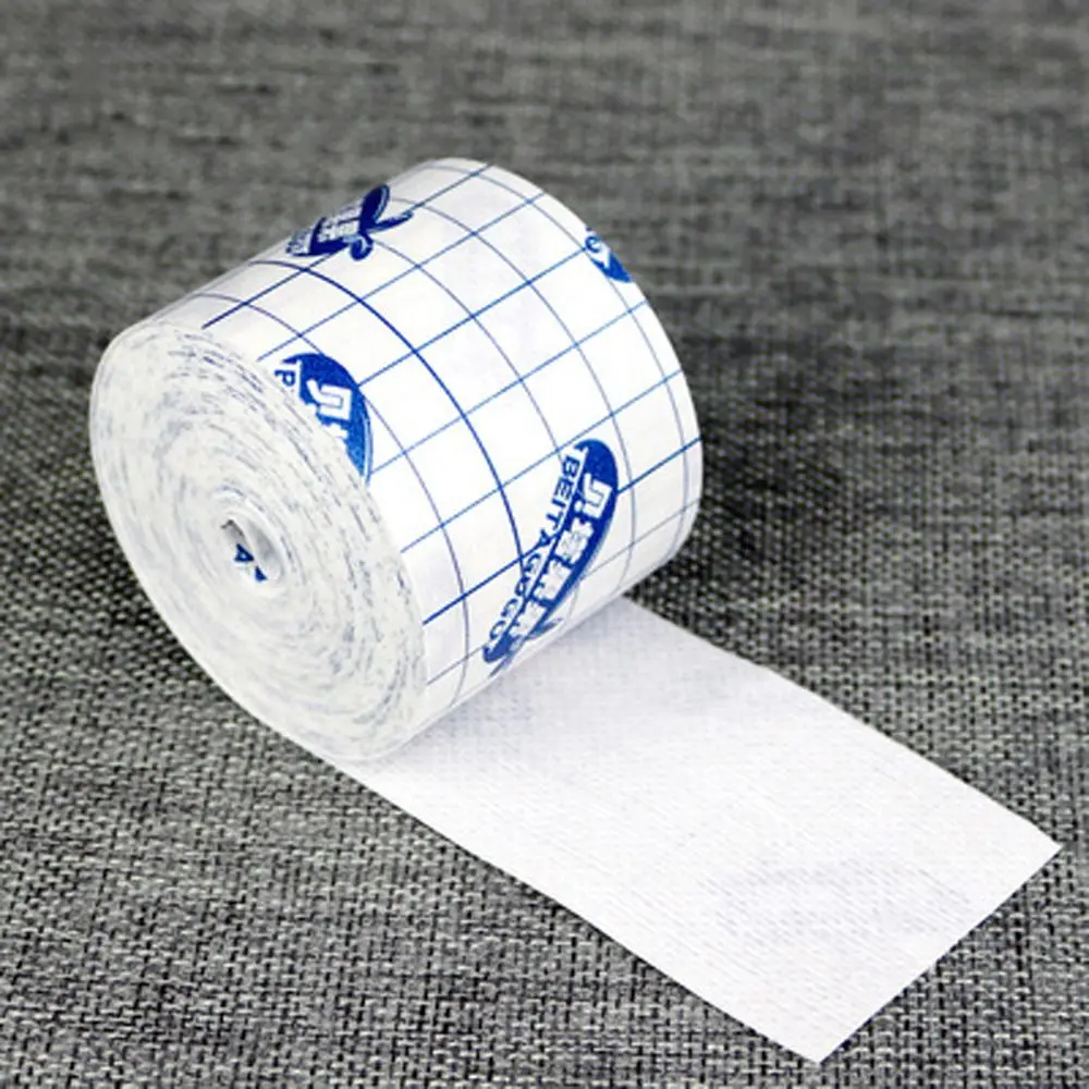 10m Plaid Waterproof White Antibacterial Bandage Wound Dressing Adhesive Tape Non-Woven Fixation Tape Fabric Cloth