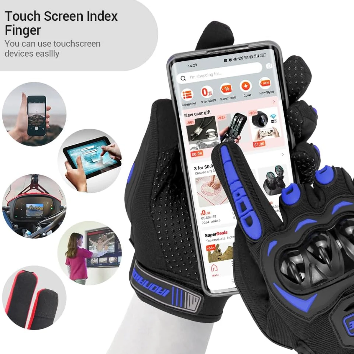 Guantes de Motocicleta para Ho - Motorcycle Glove Knuckle reseña y precio