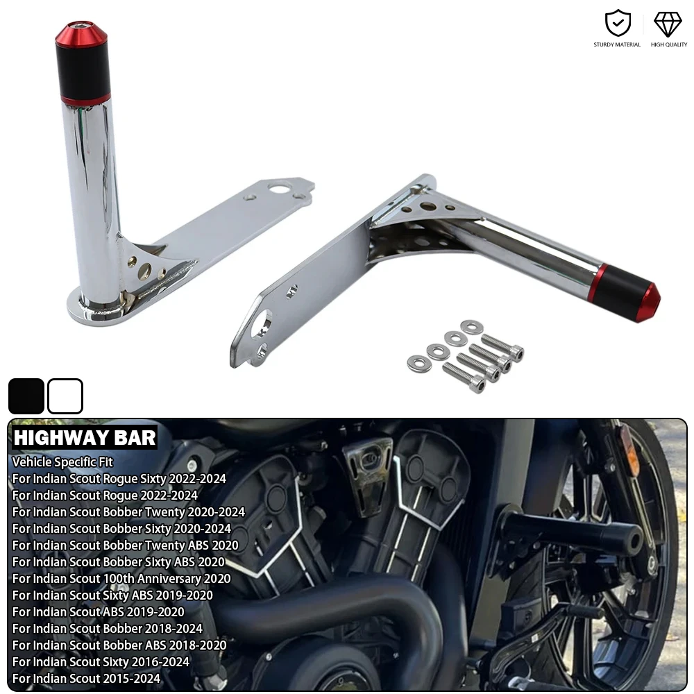 

Motorcycle Engine Guard Highway Bar Frame Fairing Crash Protection Fits For Indian Scout Sixty ABS Bobber Twenty Rogue 2015-2024