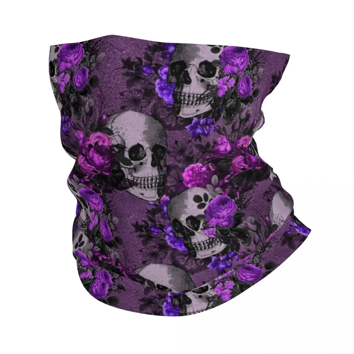 Wednesday Skull Bandana Neck Gaiter Printed Gothic Face Scarf Warm Face Mask Cycling for Men Women Adult All Season