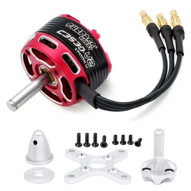 Surpass Hobby C3530 1100KV/1700KV V2 14-pole Hi-Torque Outrunner Brushless Motor for Fixed-wing Aircraft Airplane view 3