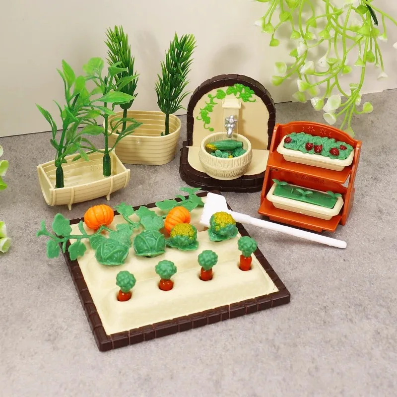 Charming 3D miniature models: kitchen furniture, baking sets, country-style sets, cash register sets, toys for kids at home