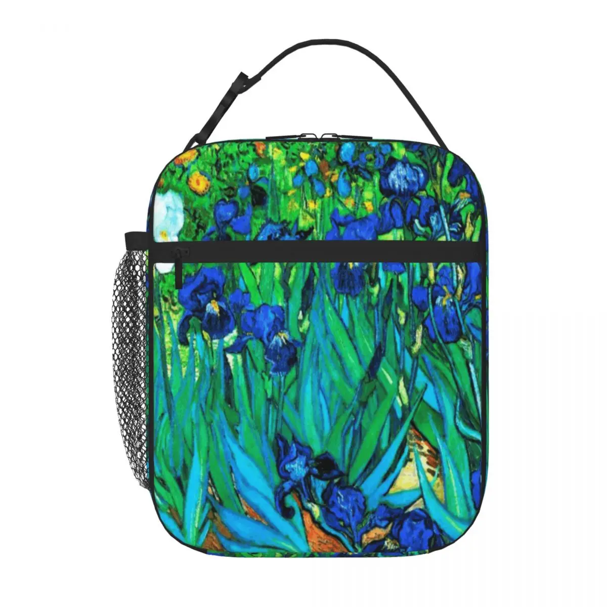 Hot Sale Van Gogh Garden Irises HDR Animal Print Thermal Tote Balanced Diet Pack Lunch Bag